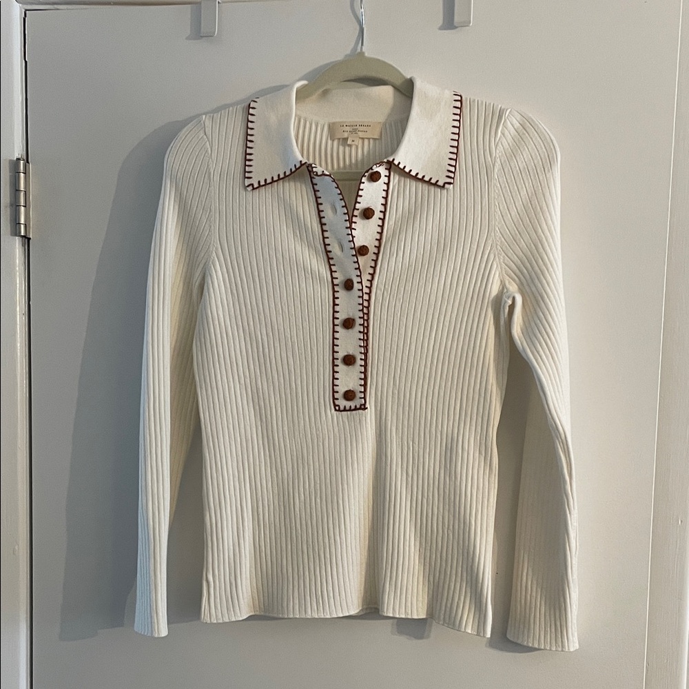 Sezane Merino wool and cotton top. Brand NWOT